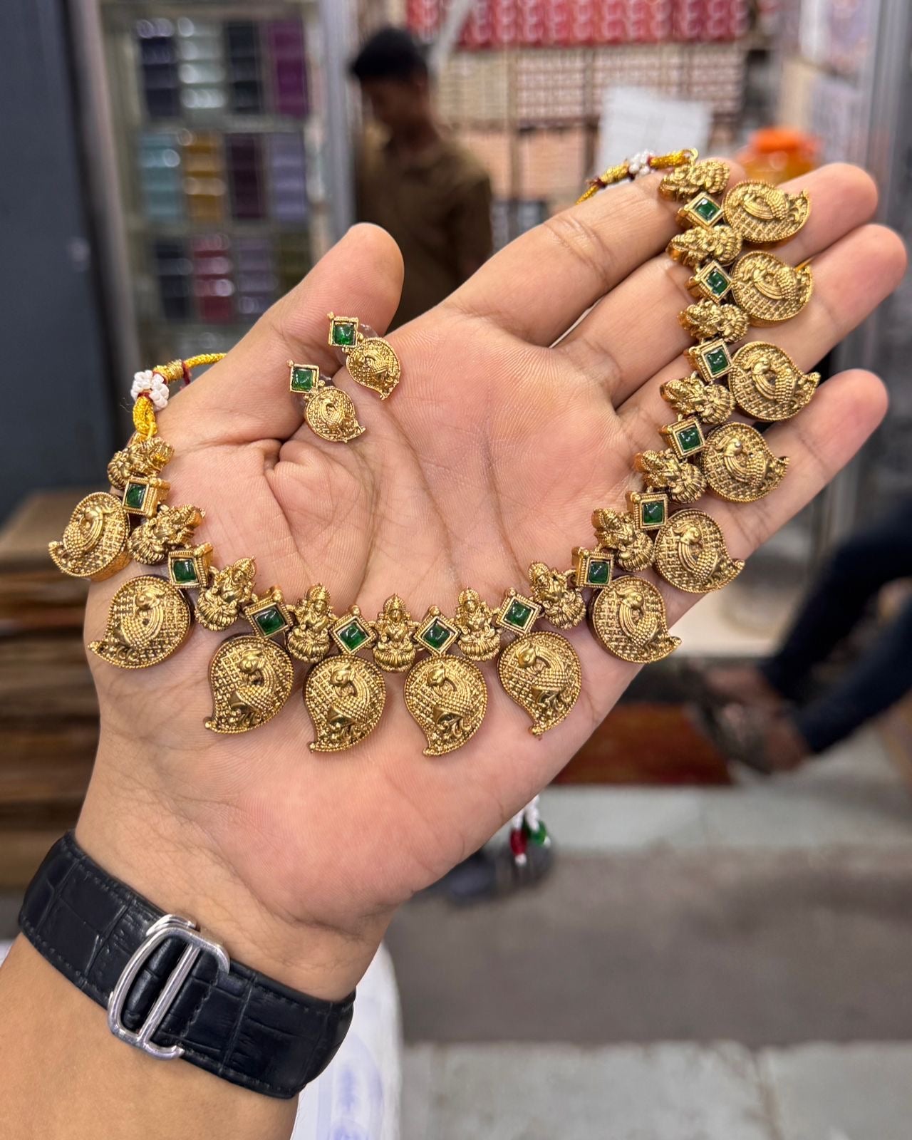Lakshmi mango necklace