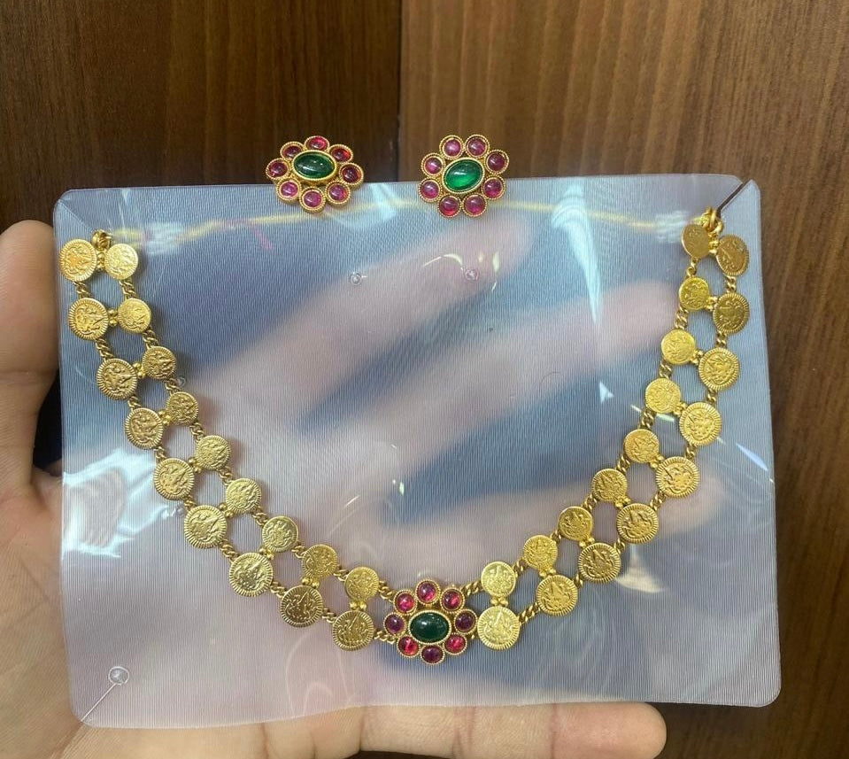 Floral Double layer coin