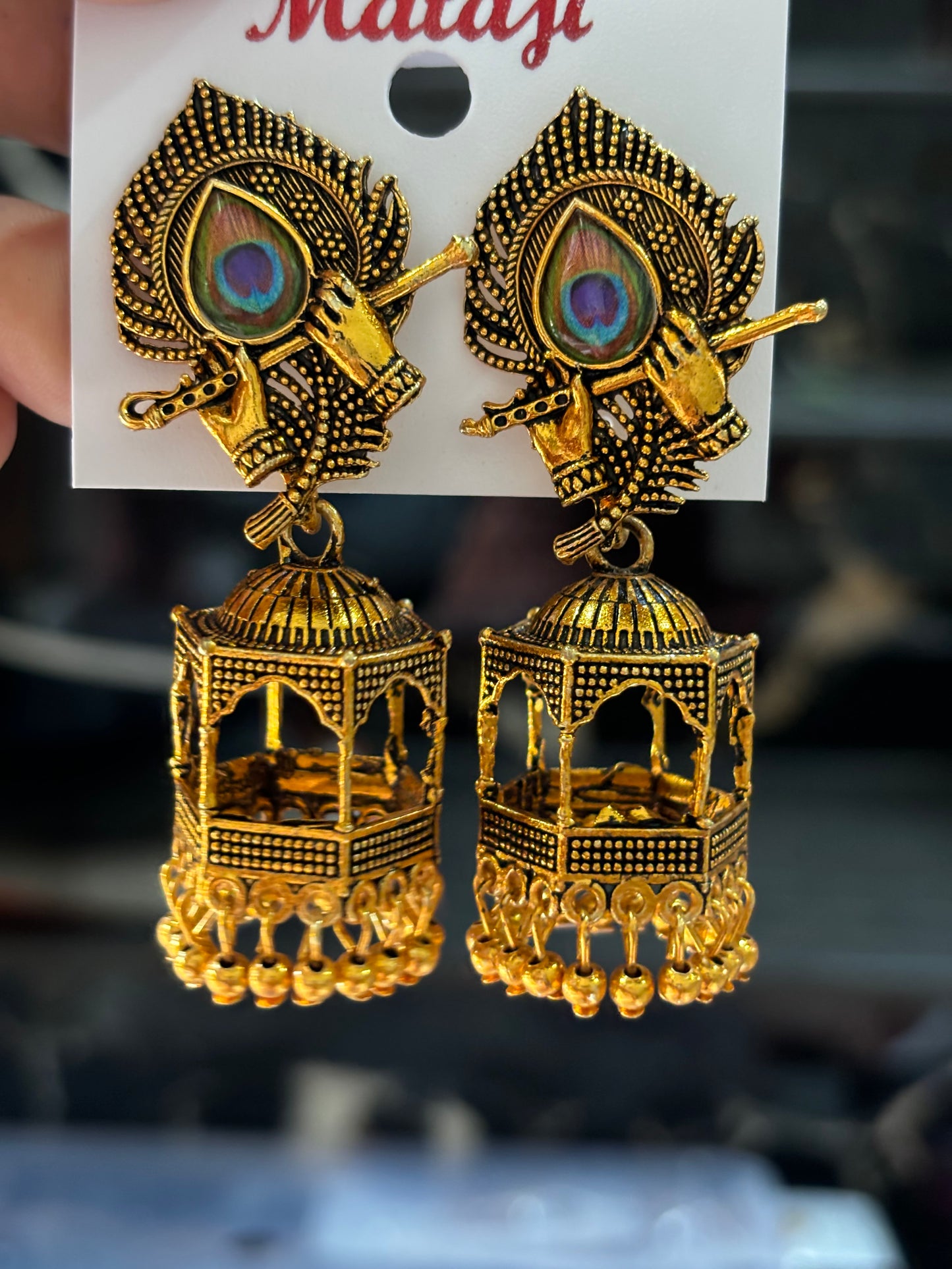 Krishna jhumkas