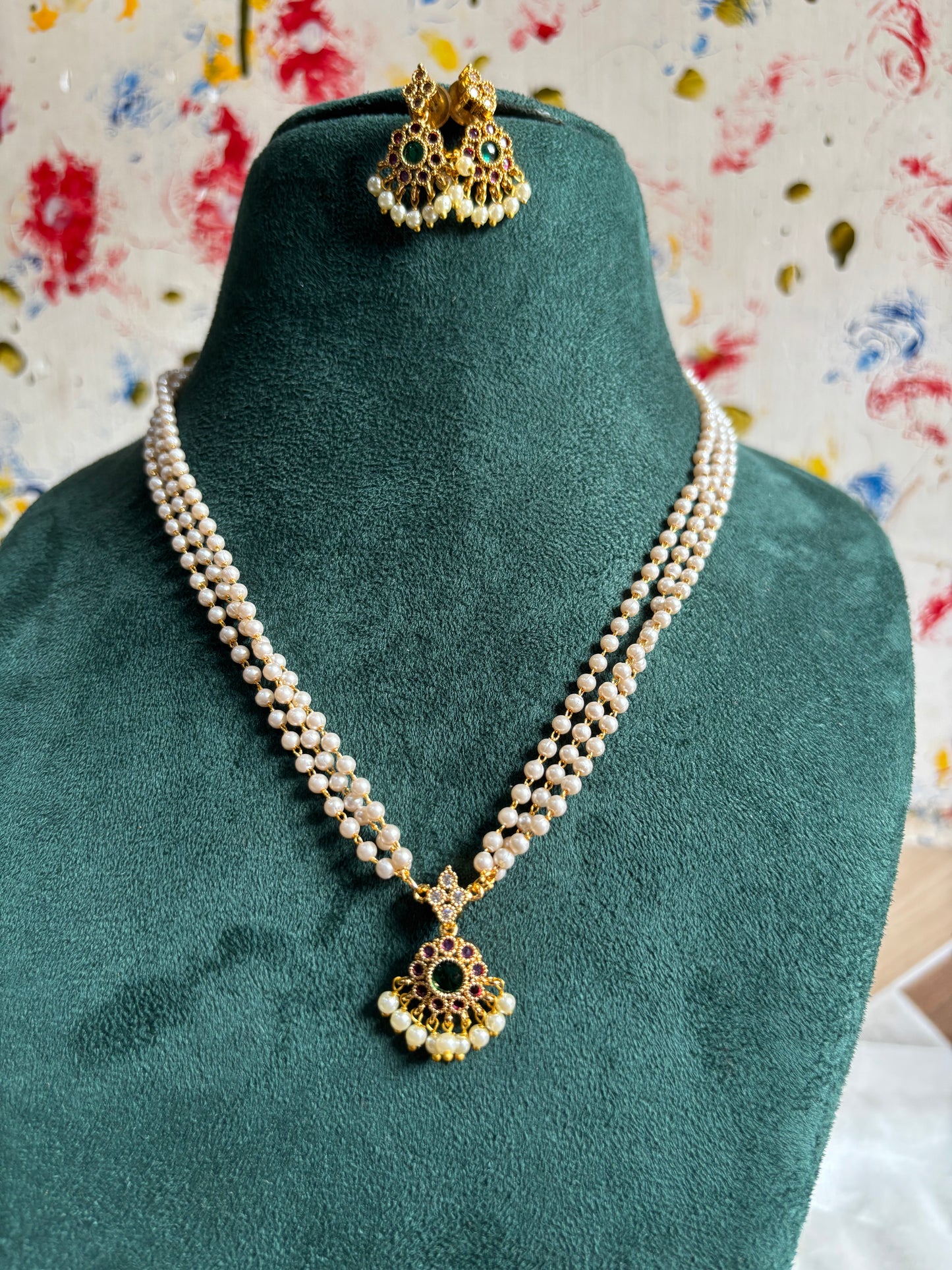 3 layer pearl chain