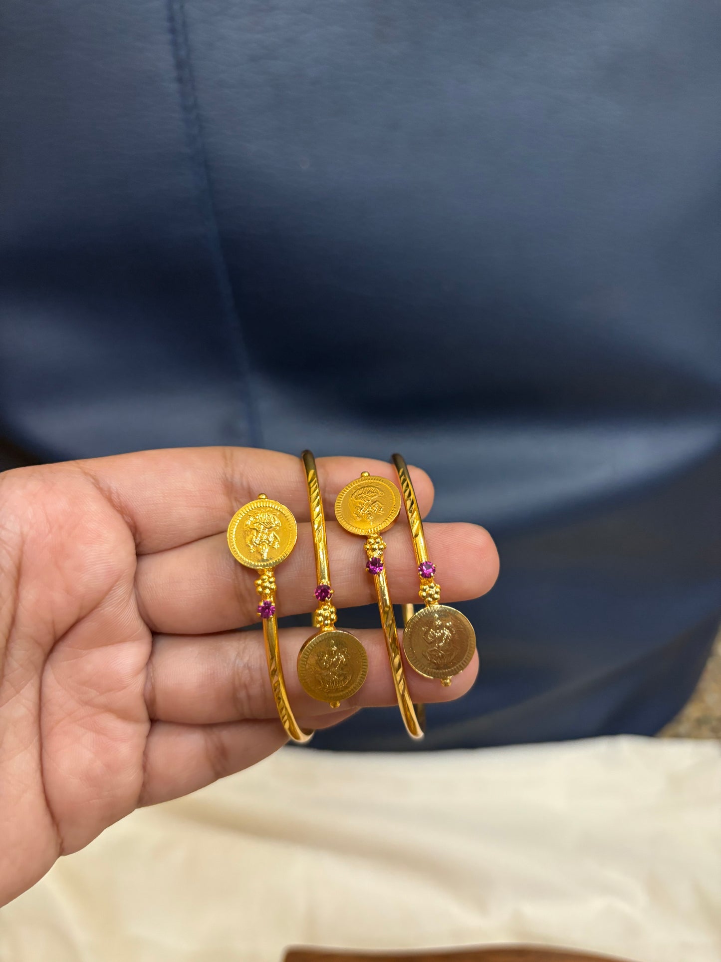 Adjustable coin bangles