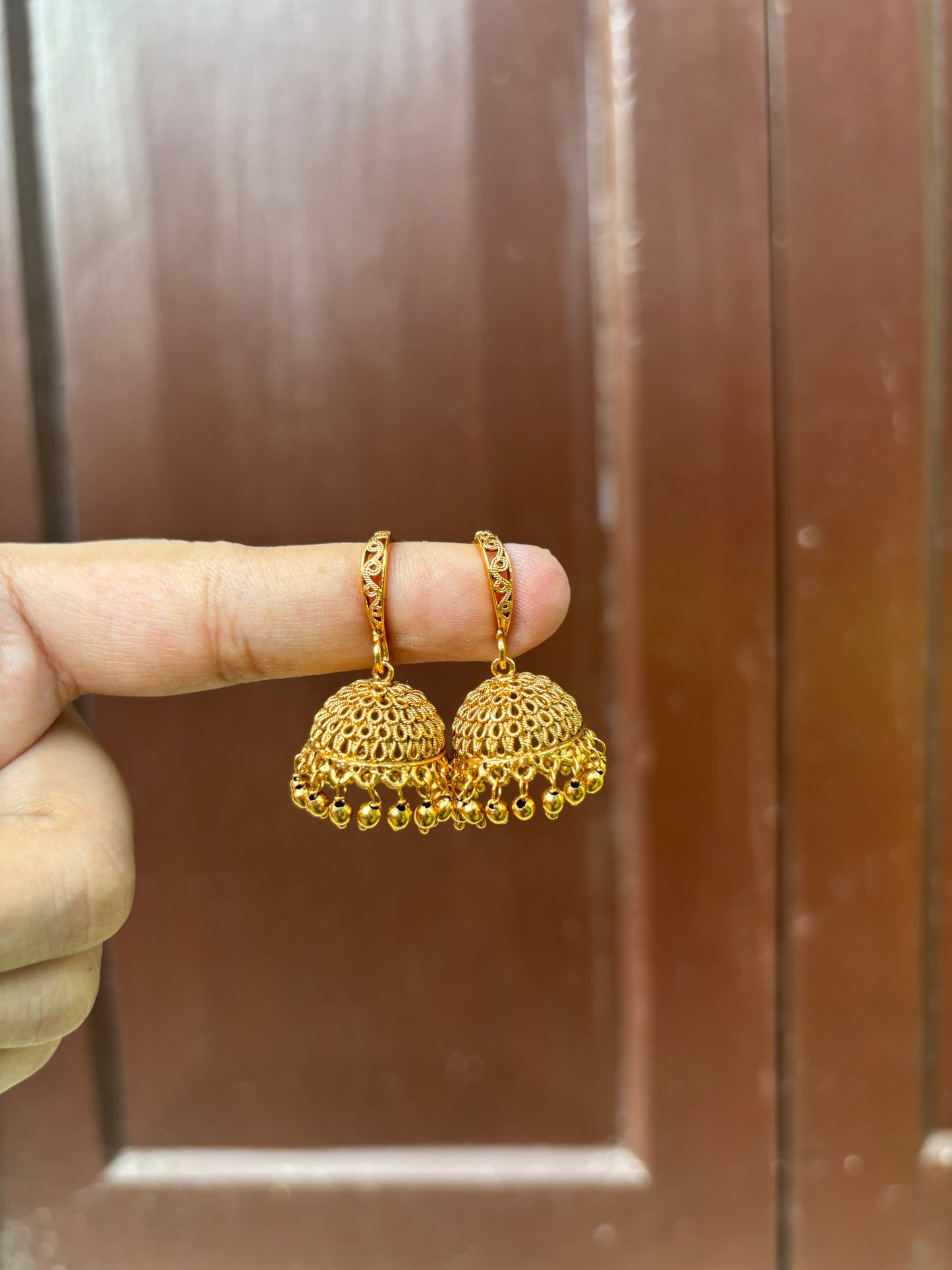 hoop jhumkas