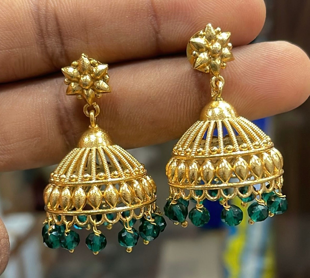 Chic jhumkas