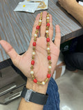 Coral n pearl chain