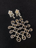 Kolam pendent with earrings