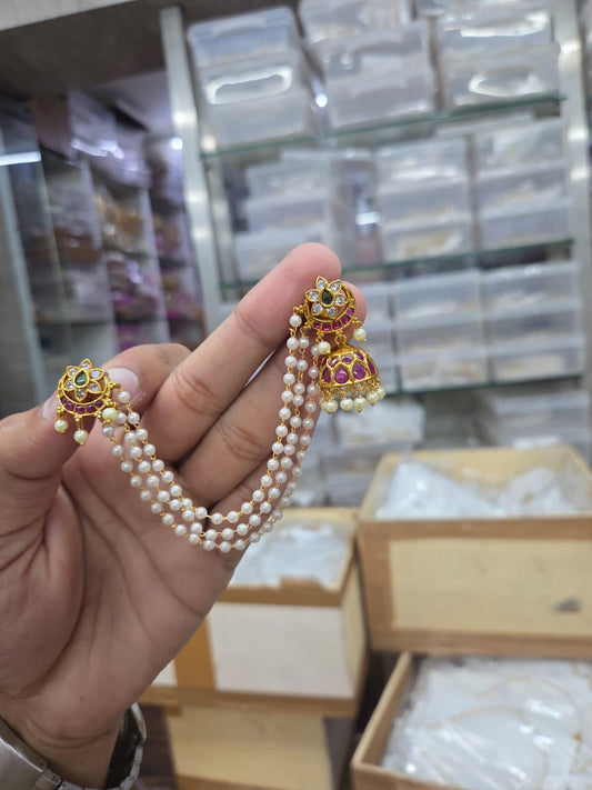 3 layer maatal jhumka