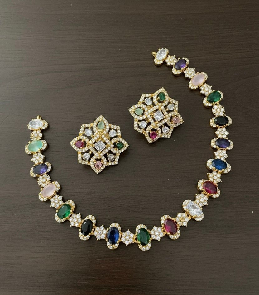 Multistone necklace