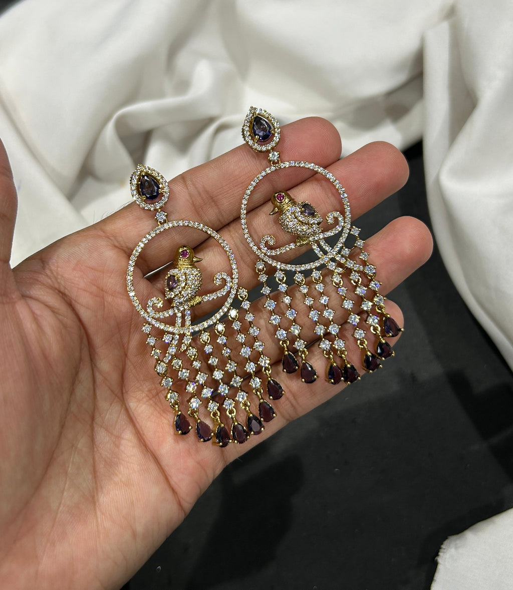 Parrot earrings