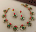 Emerald coral necklace