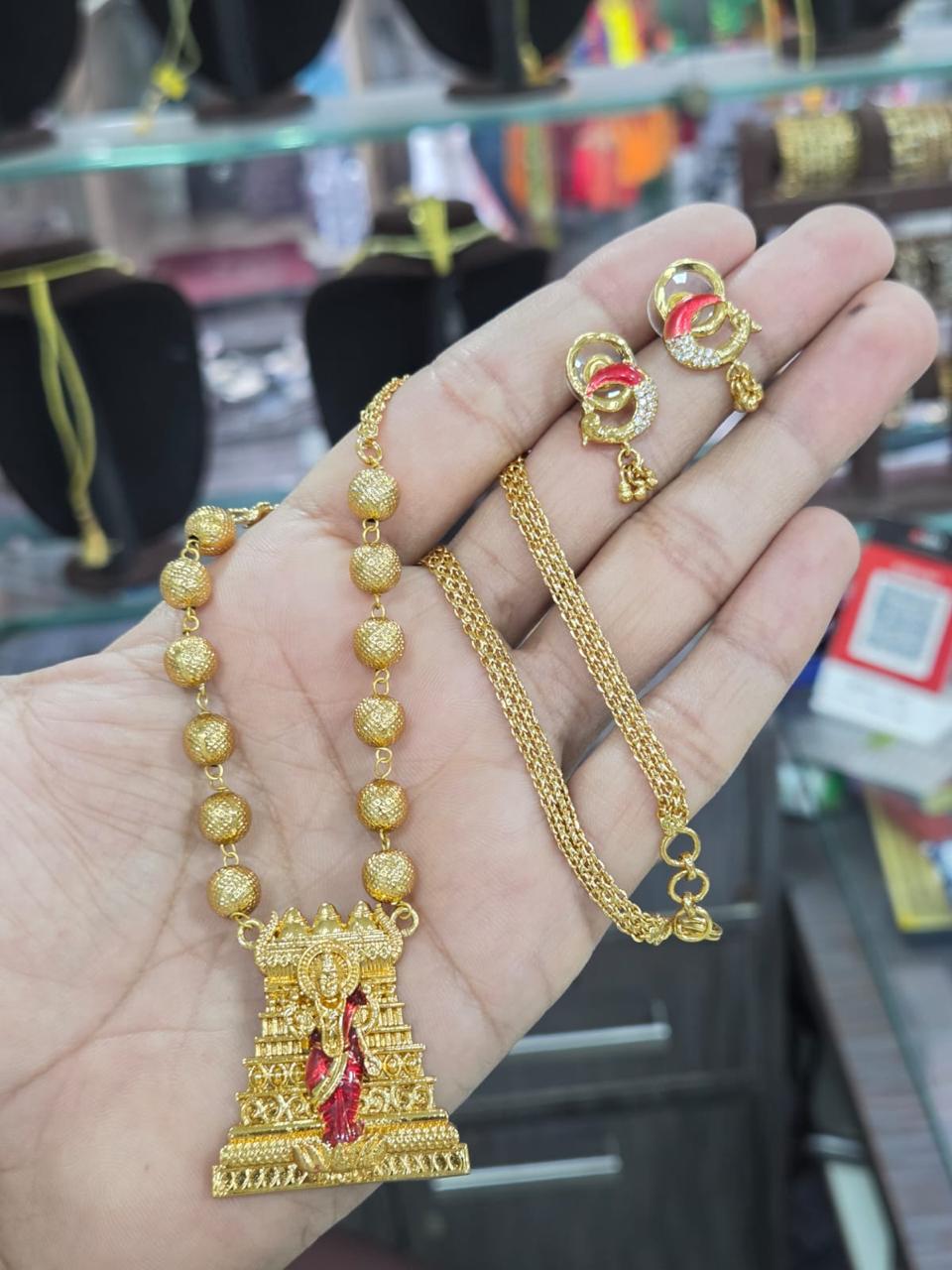 Gopuram Lakshmi necklace