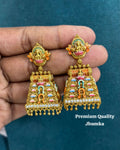 Meenakari Gopuram jhumkas