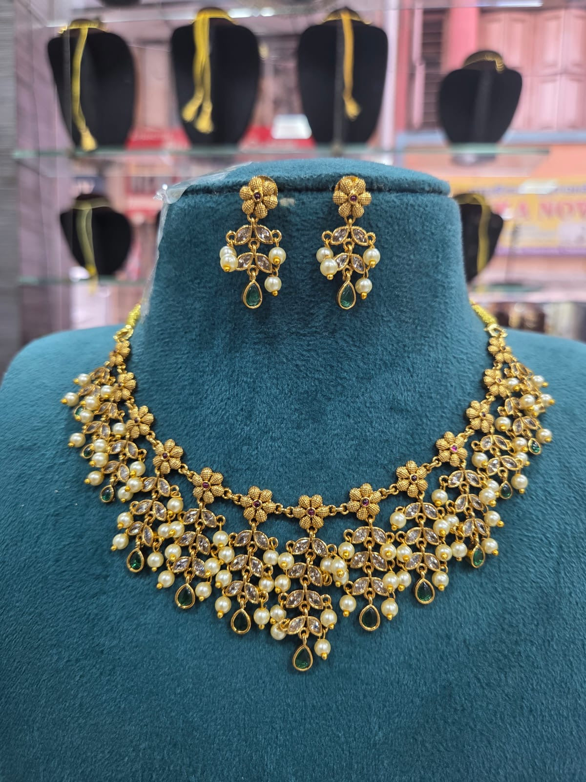 Floral ad leaflets set