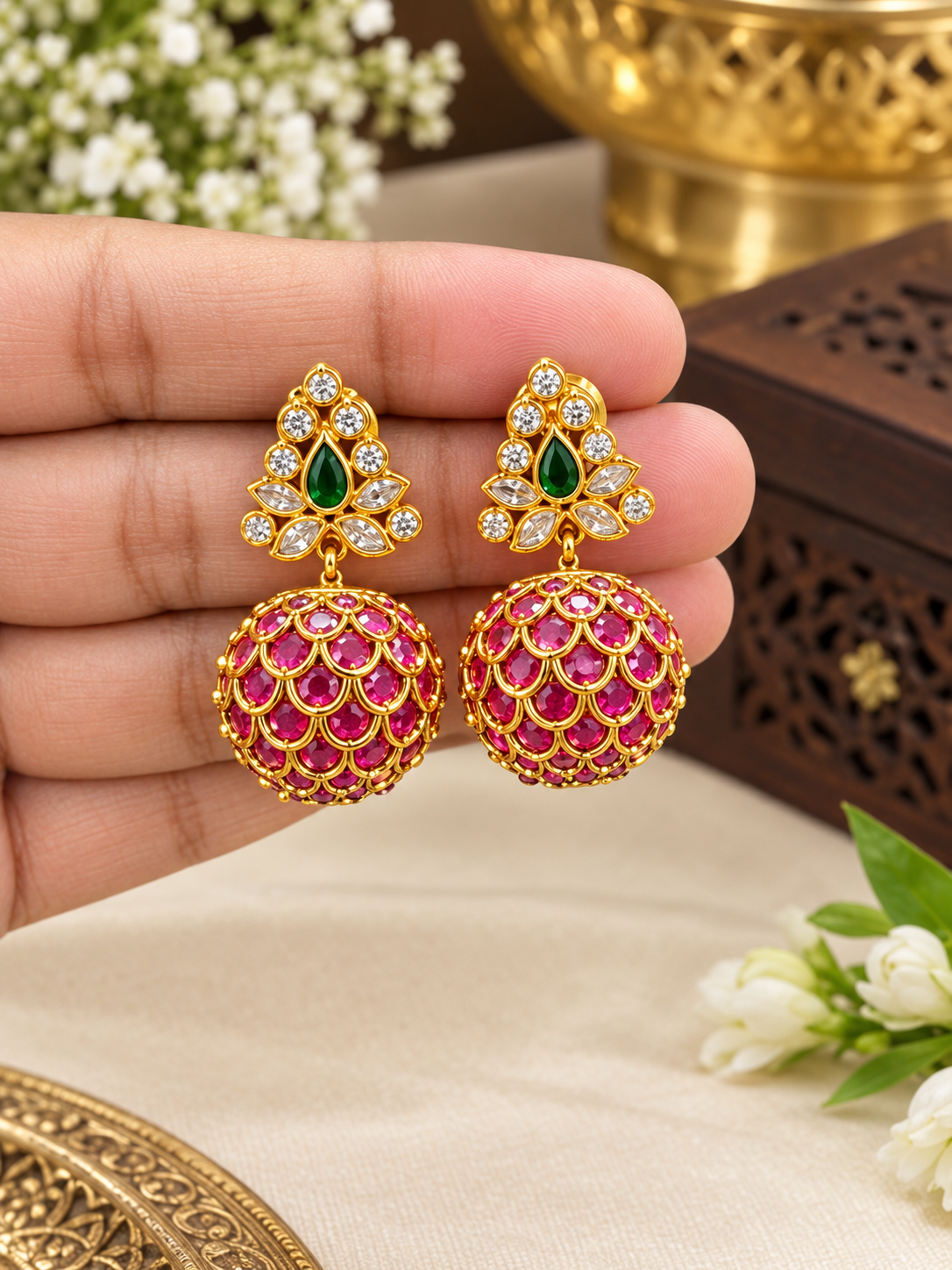 Pineapple earrings