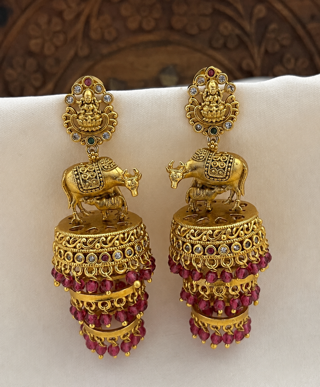 Cow and calf jhumka