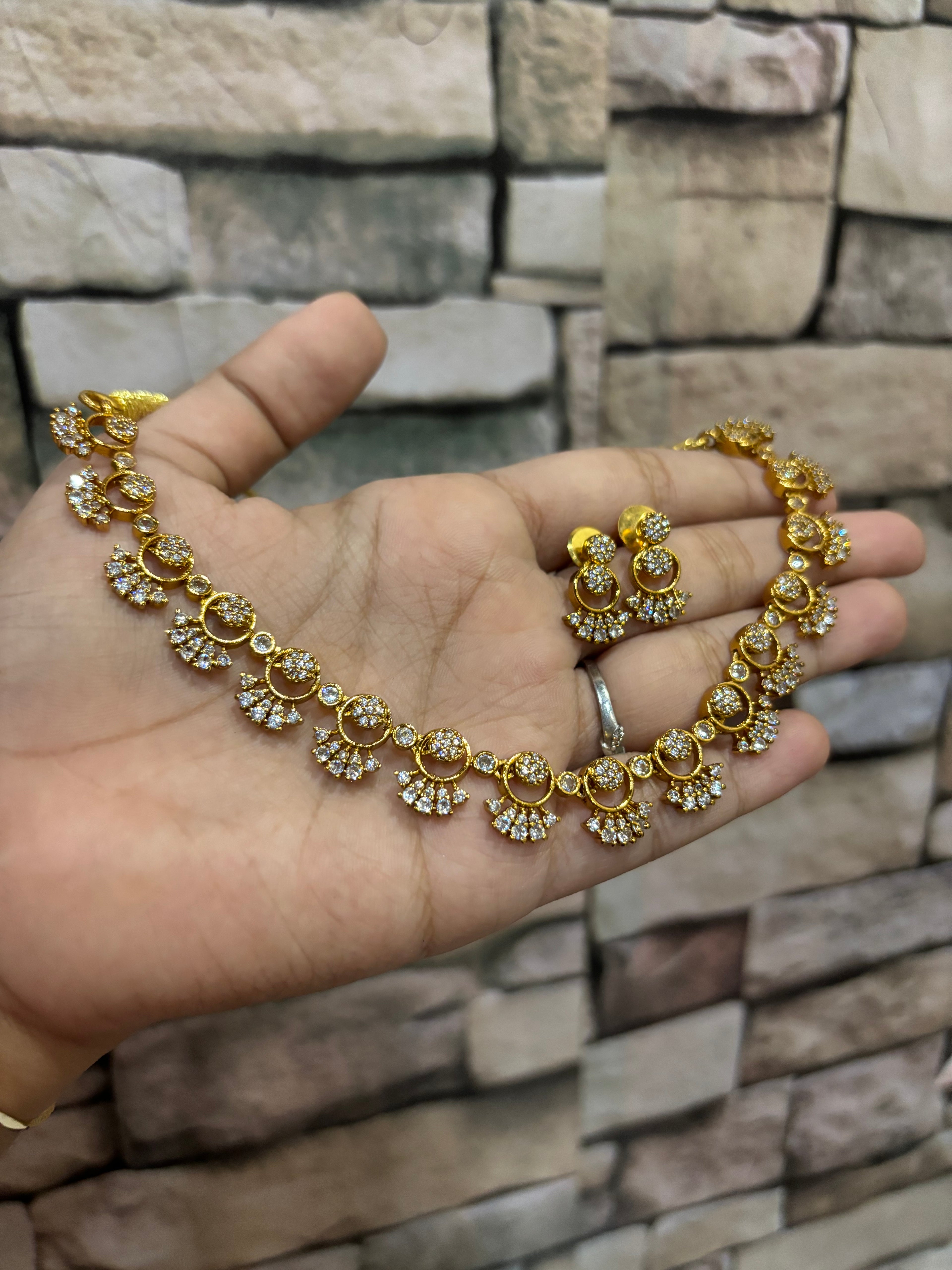 AD stone necklace