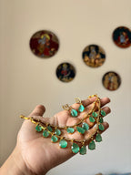 2 layer drops emerald(with earrings)offer sale!!!