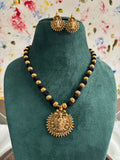 Black beaded neckpiece