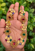 Sparkler gem stone necklace