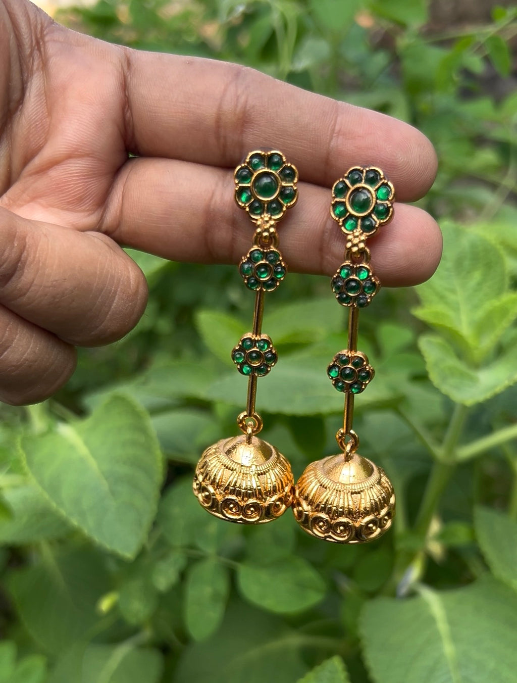 Stick jhumkas