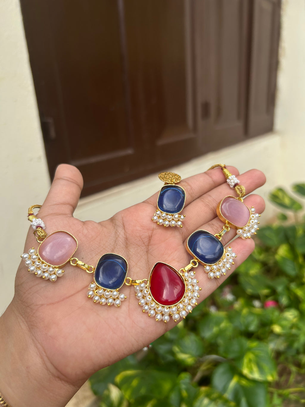 Natural stone choker