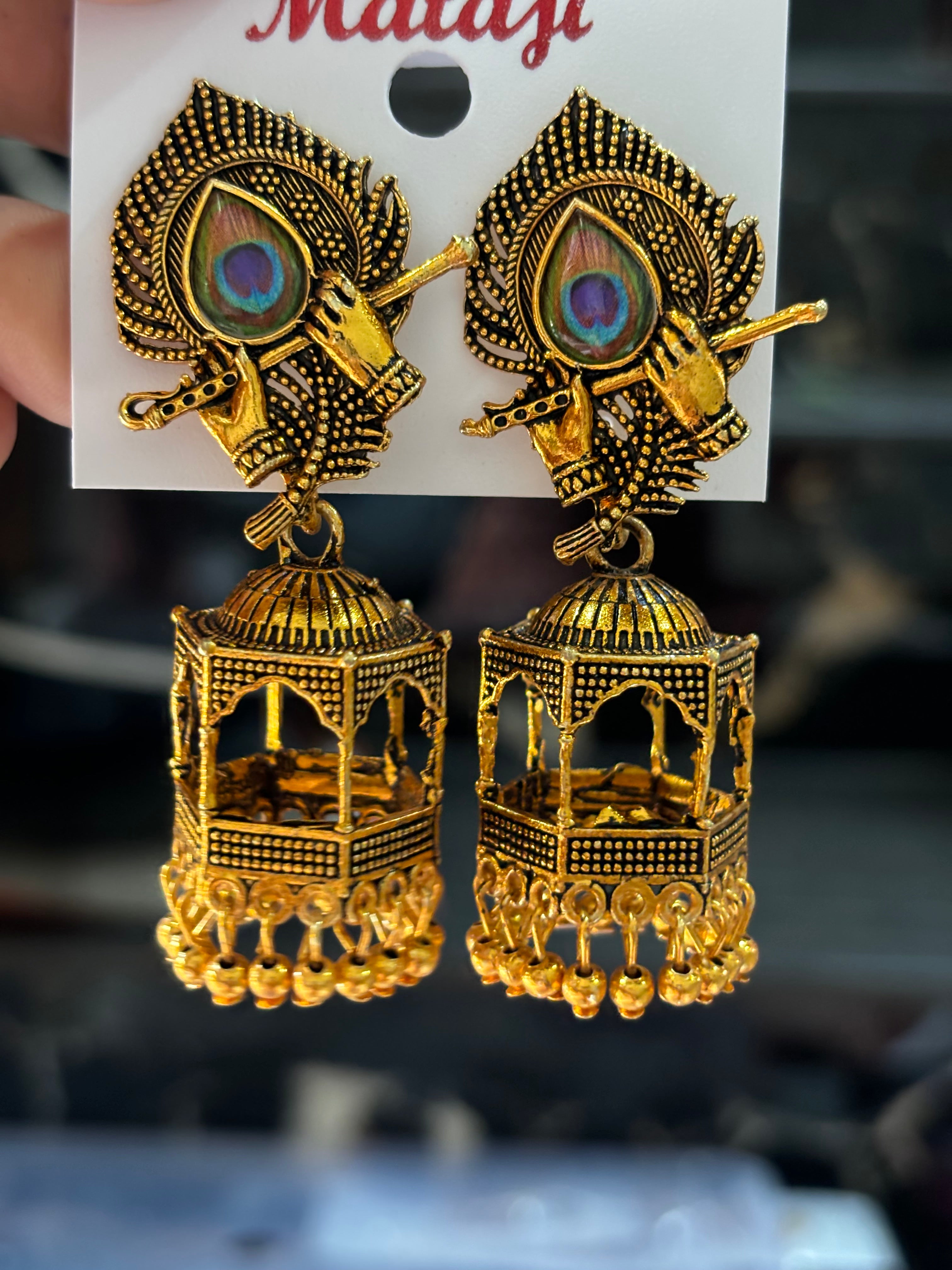 Krishna jhumkas