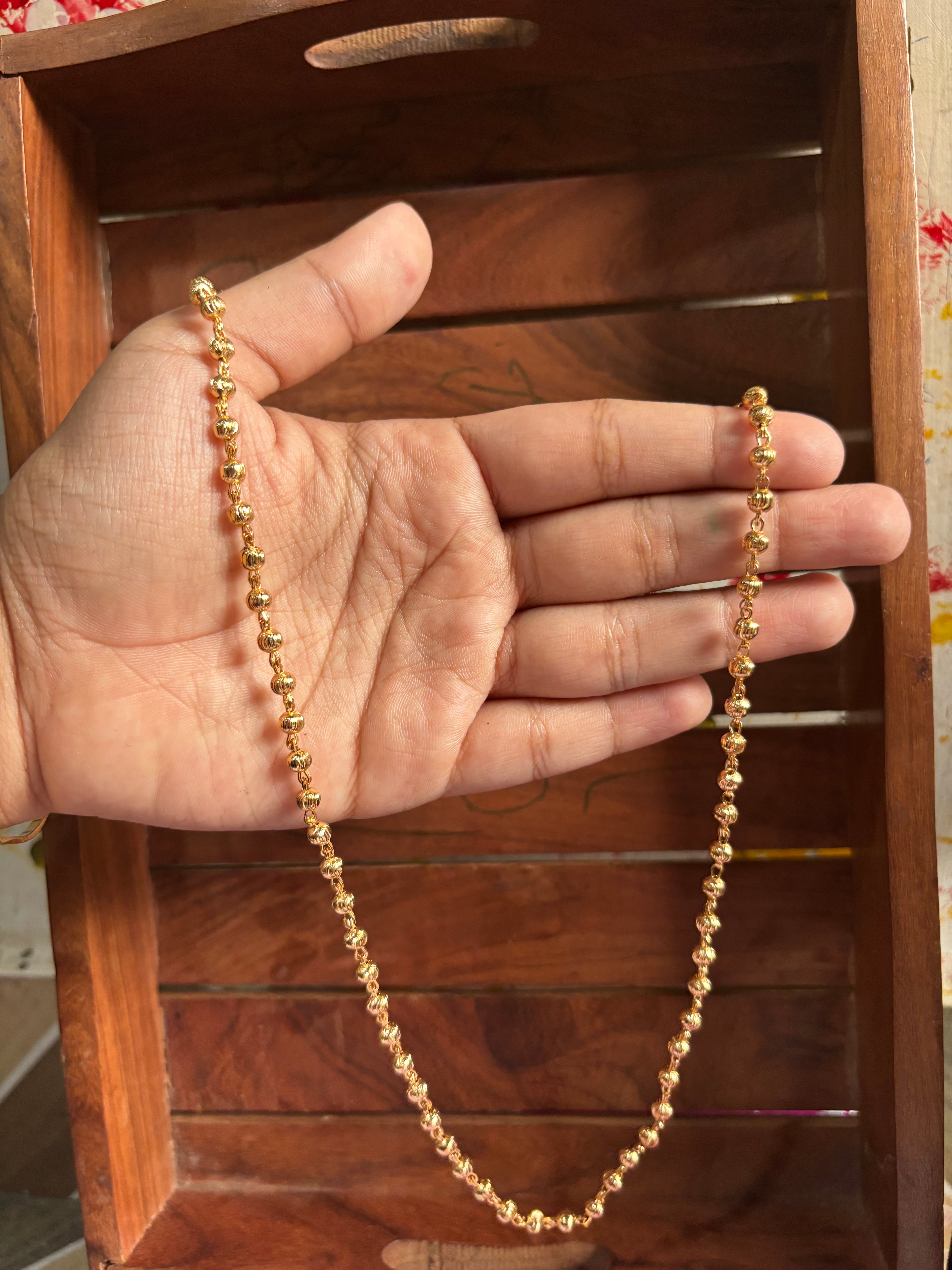 Gold plated chains