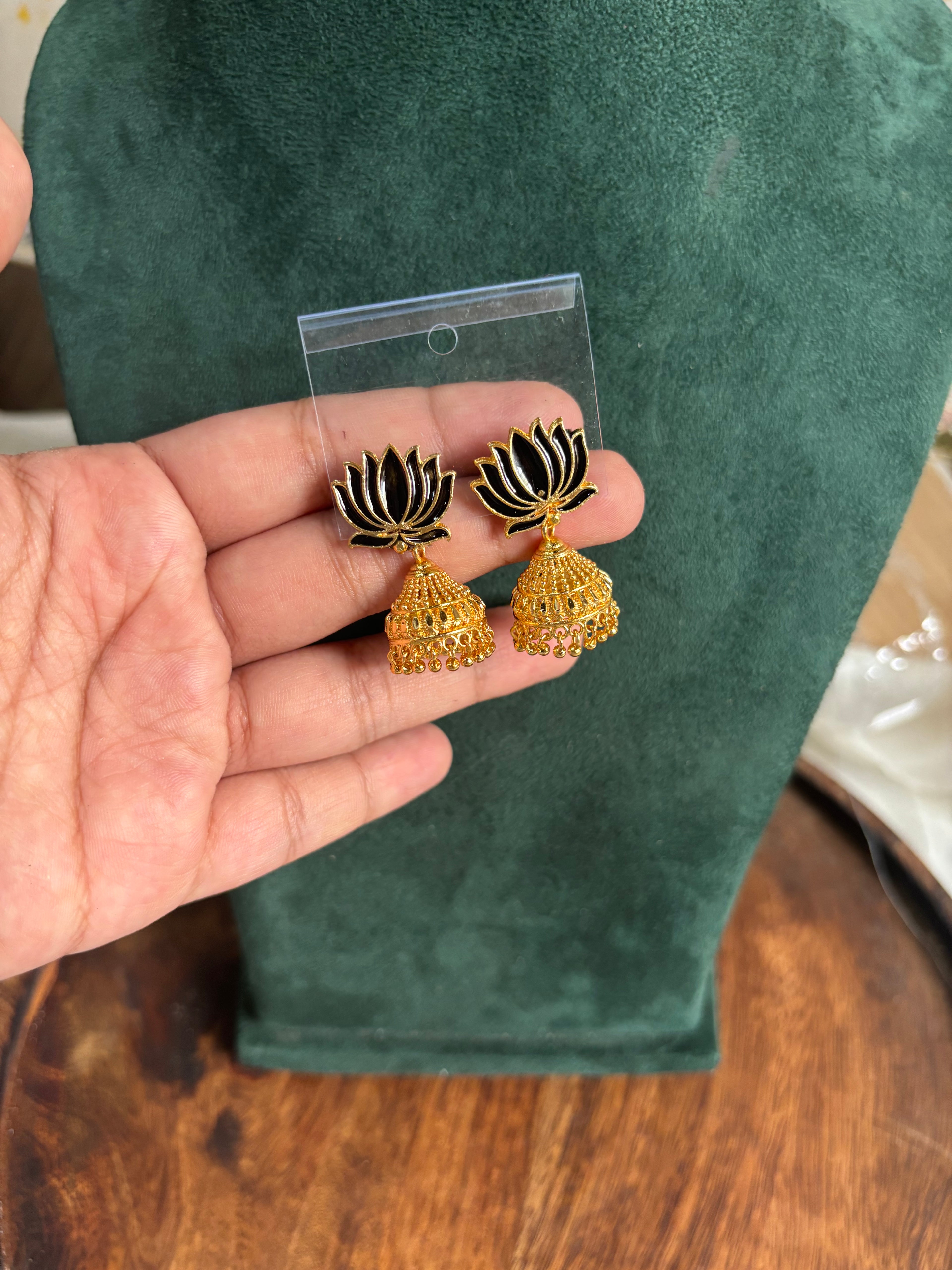 Lotus jhumka-GF