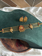 Antique lakshmi coin choker