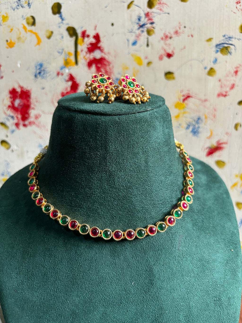 Stone necklace-23