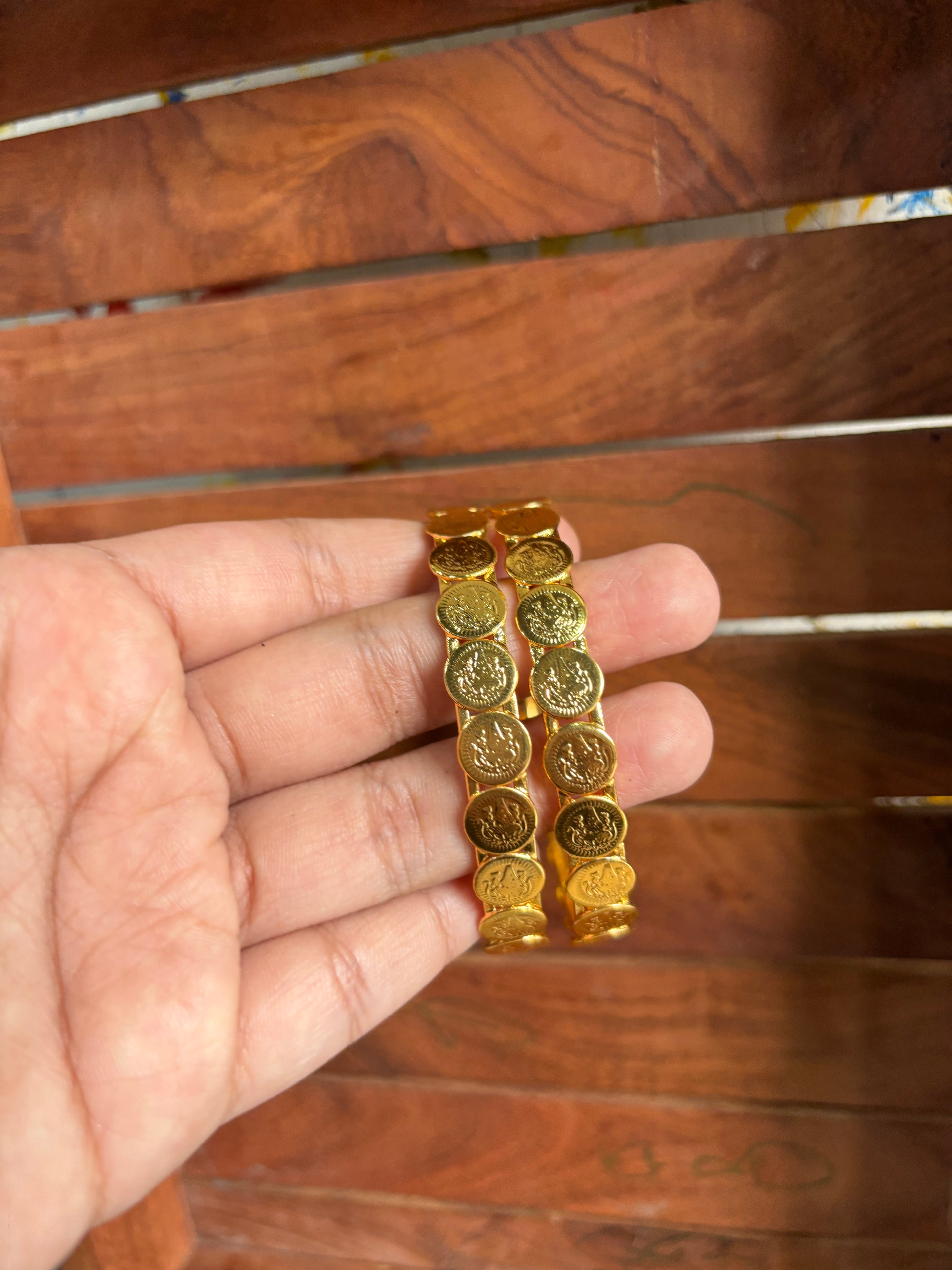 Gold Coin bangles-9