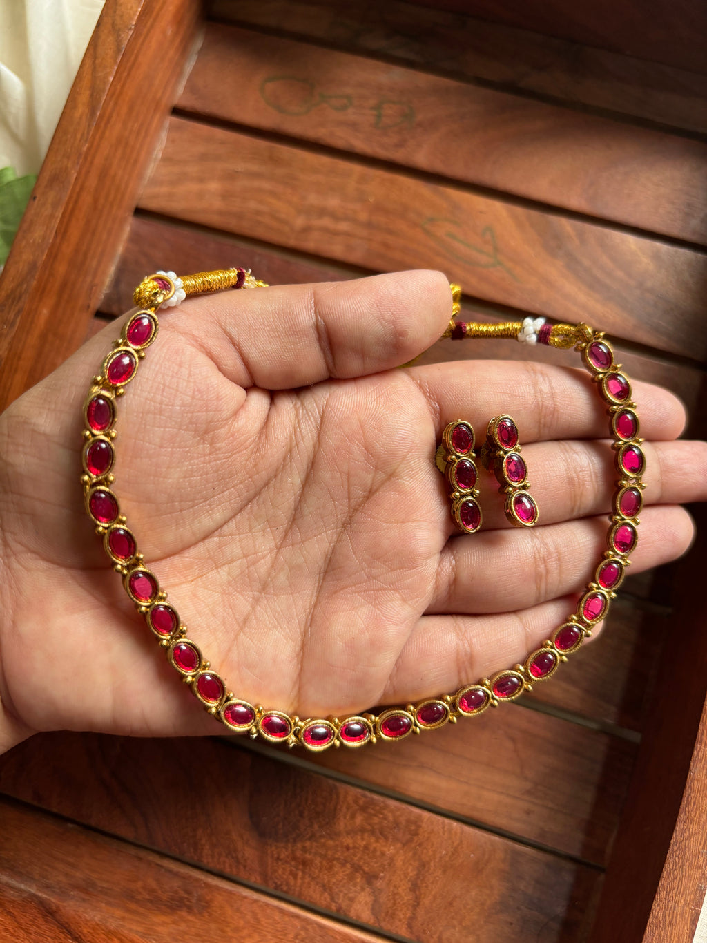 Stone necklace-22