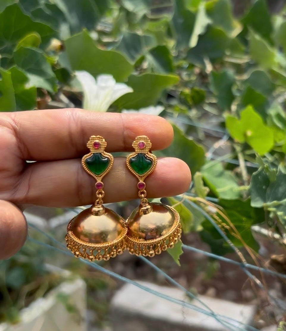 Palakka stone jhumka