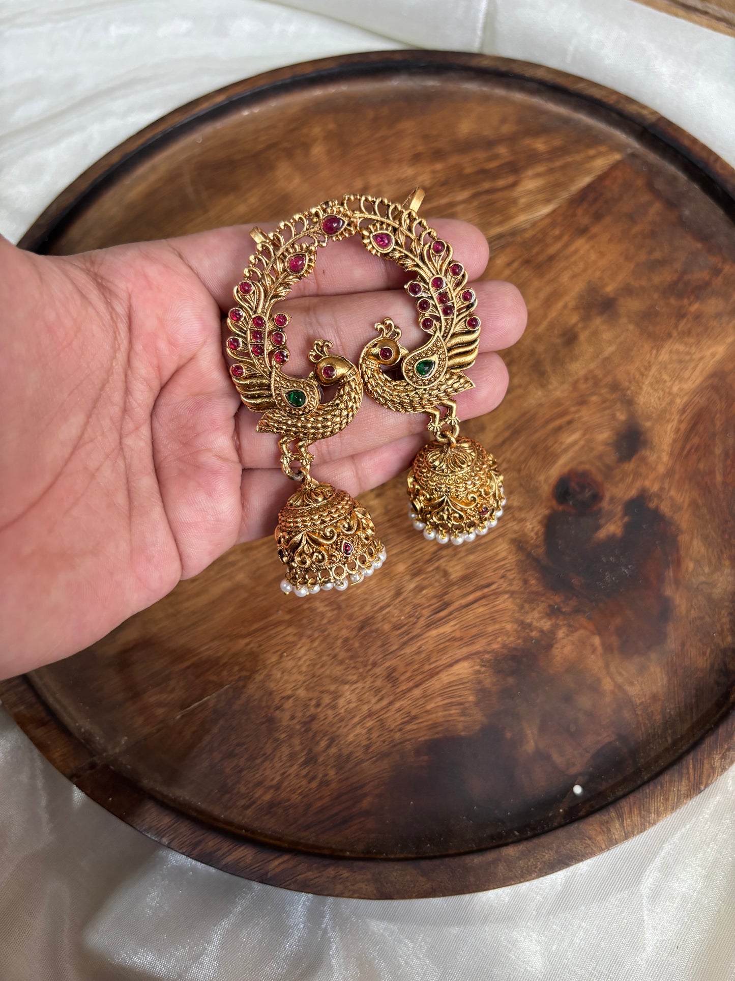 Antique cuff earrings