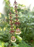 Lotus jhumka with maatal