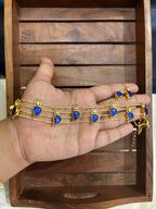 Blue palakka choker