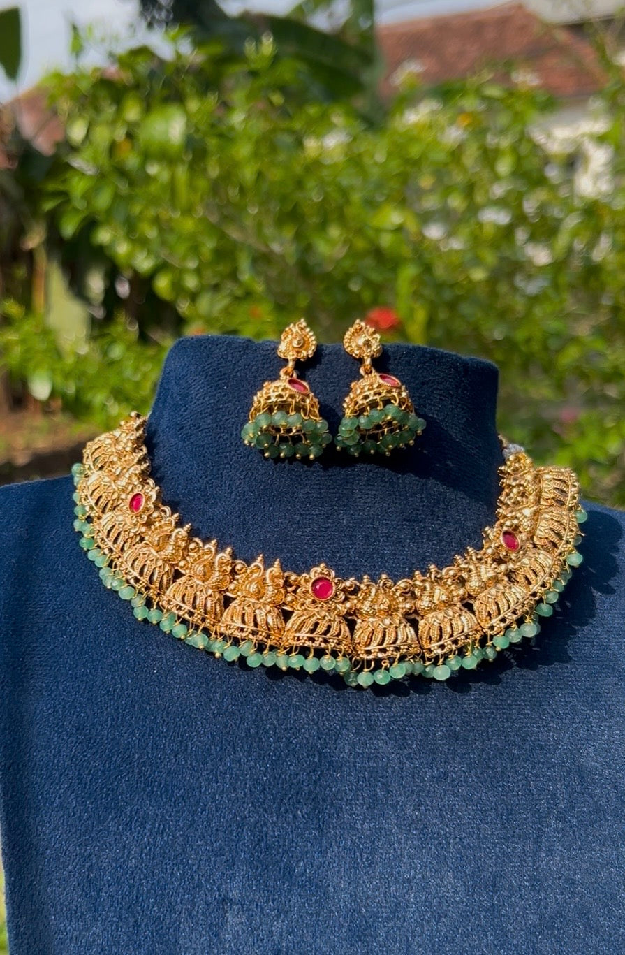 Jhumka necklace