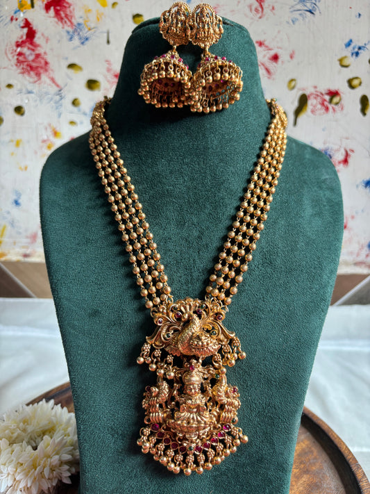 Peacock layered long haaram