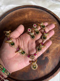 Emerald parrot necklace