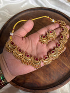 Chandhbali necklace