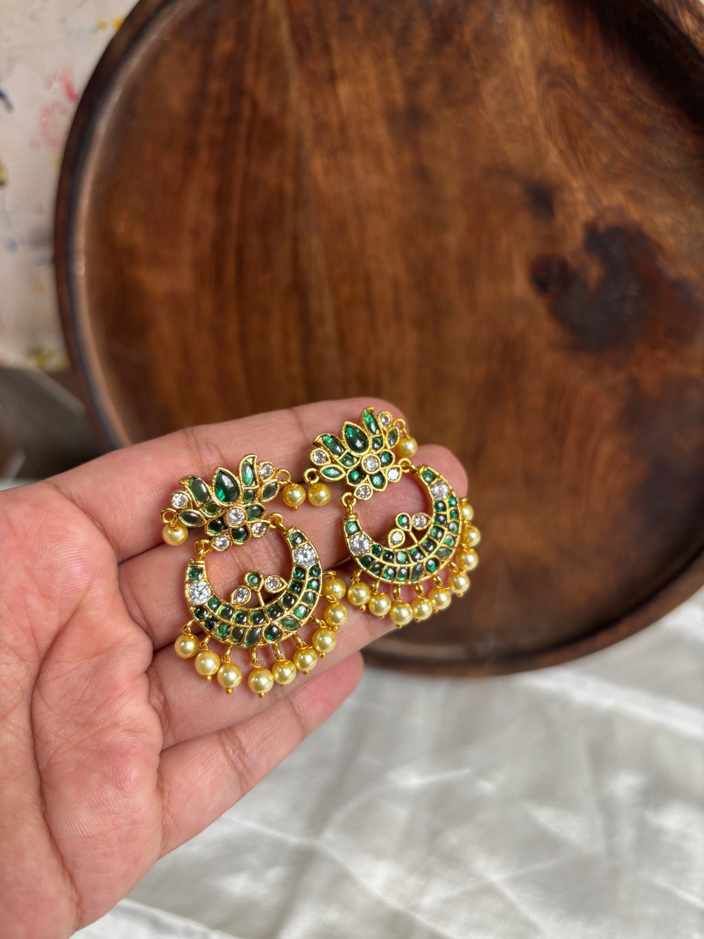 Kemp Chandhbali earrings