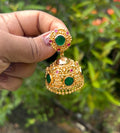 Round palakka jhumka