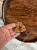 Elephant hoop jhumkas