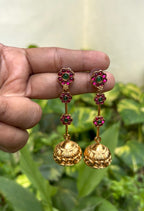 Stick jhumkas