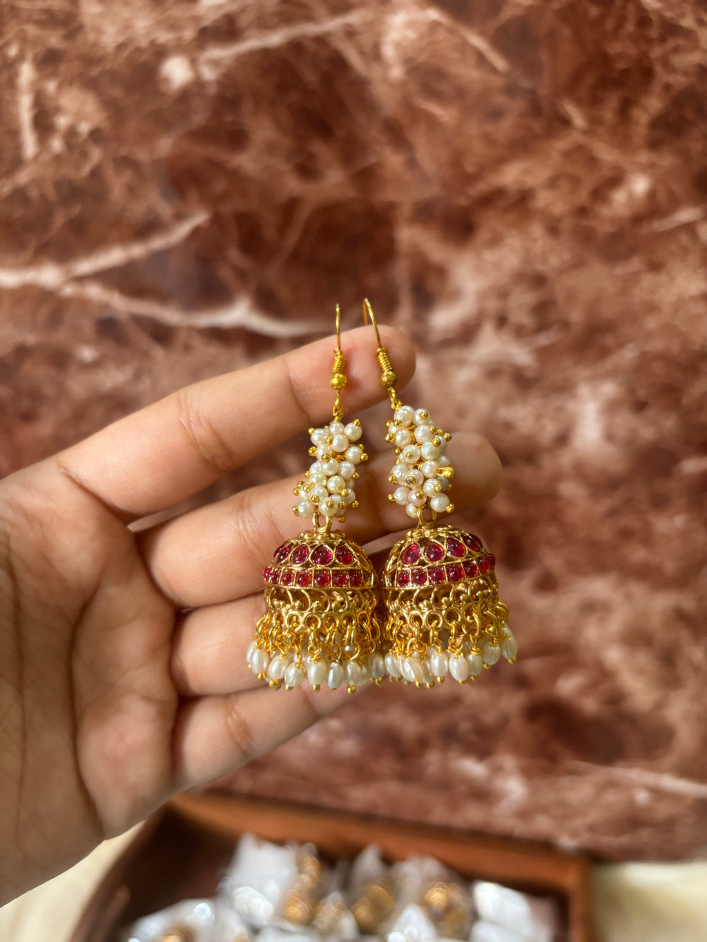 Hoop jhumkas