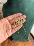 Stick cuff earrings