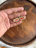 Stick cuff earrings