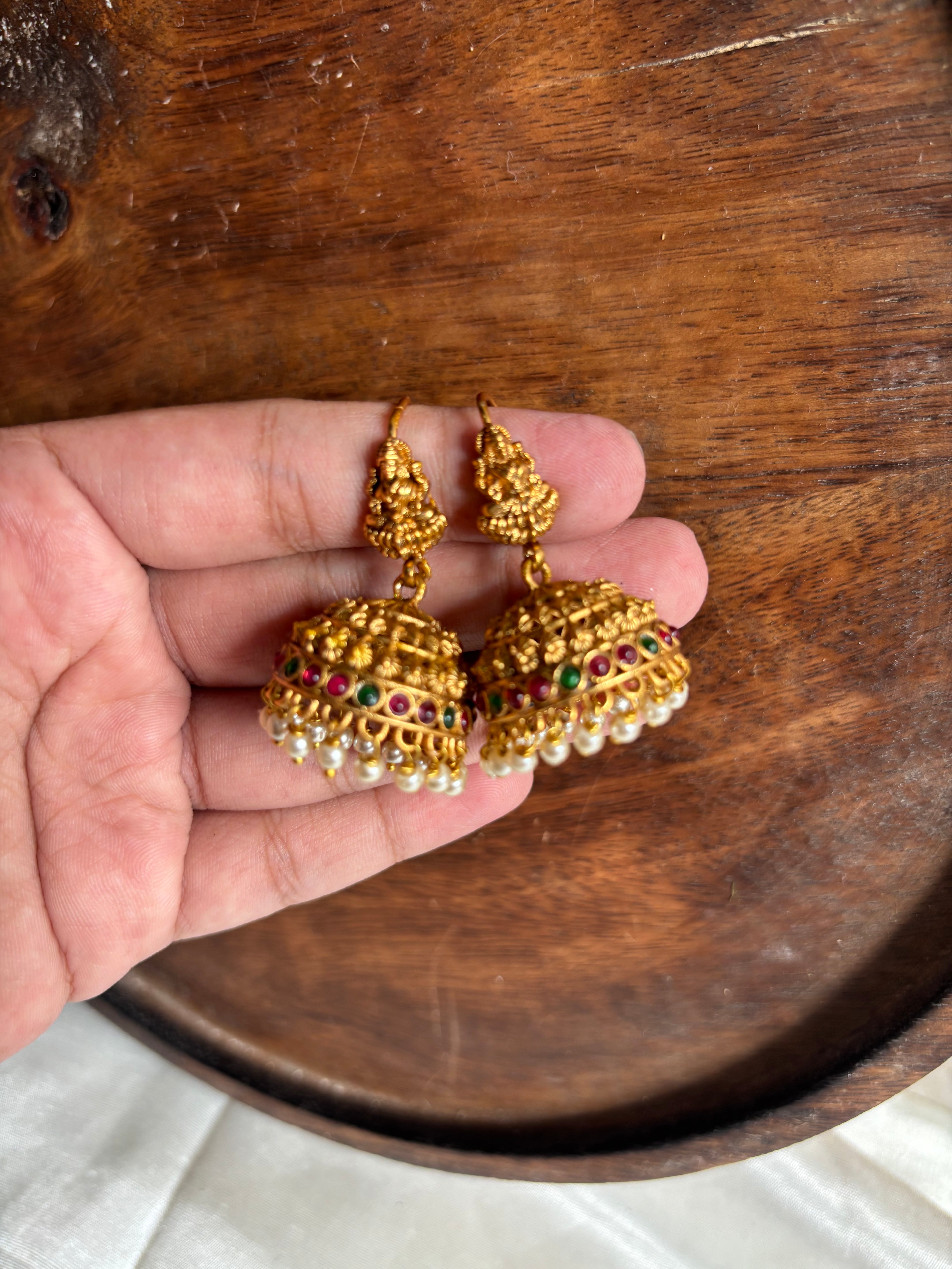 Lakshmi  hoop jhumkas