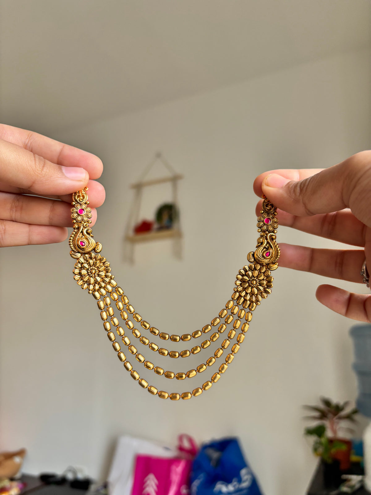 Antique layered necklace