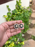 Stone stick cuff earrings
