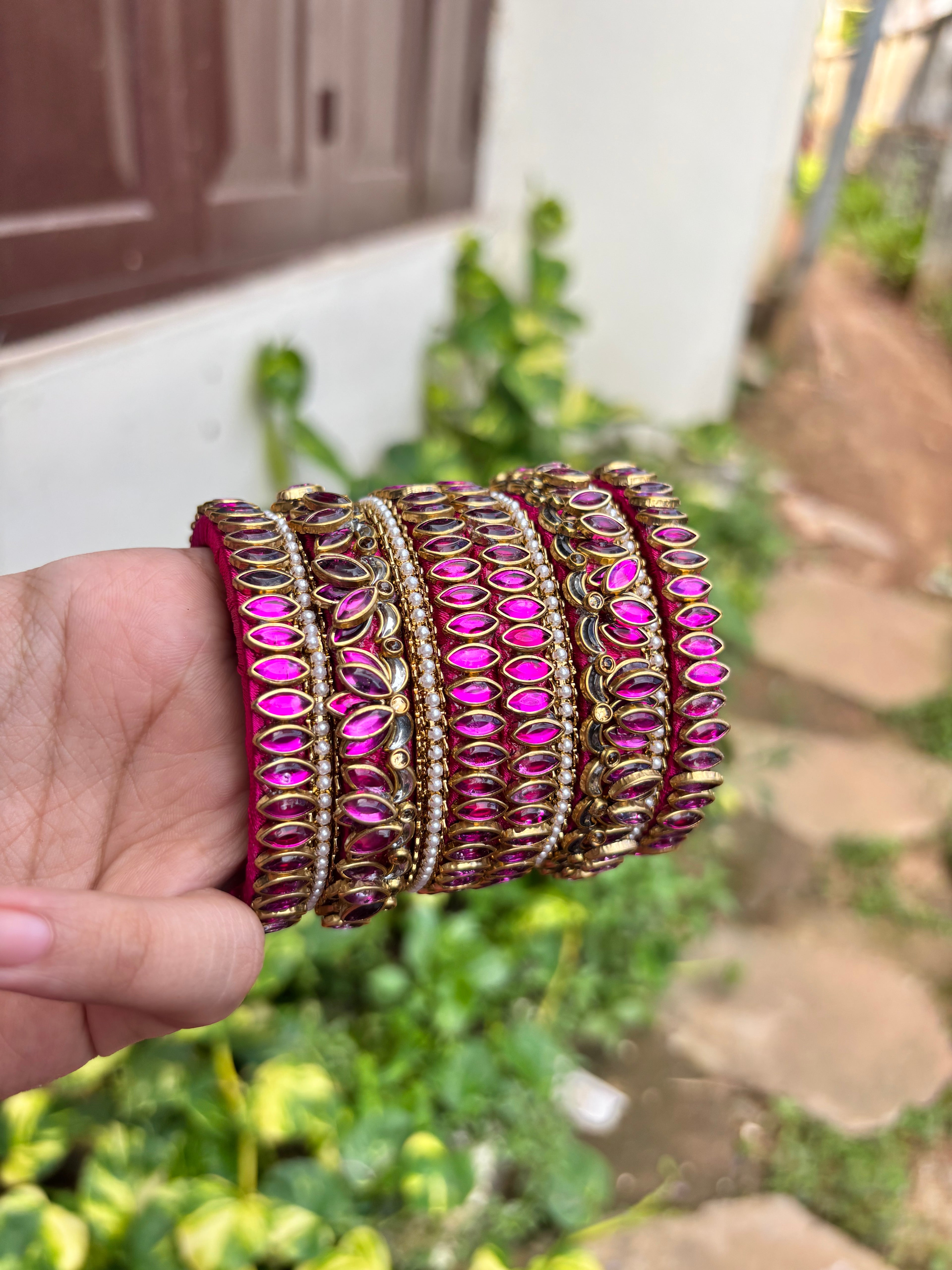 Silk thread bangles